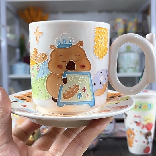 手绘高温釉下彩陶瓷