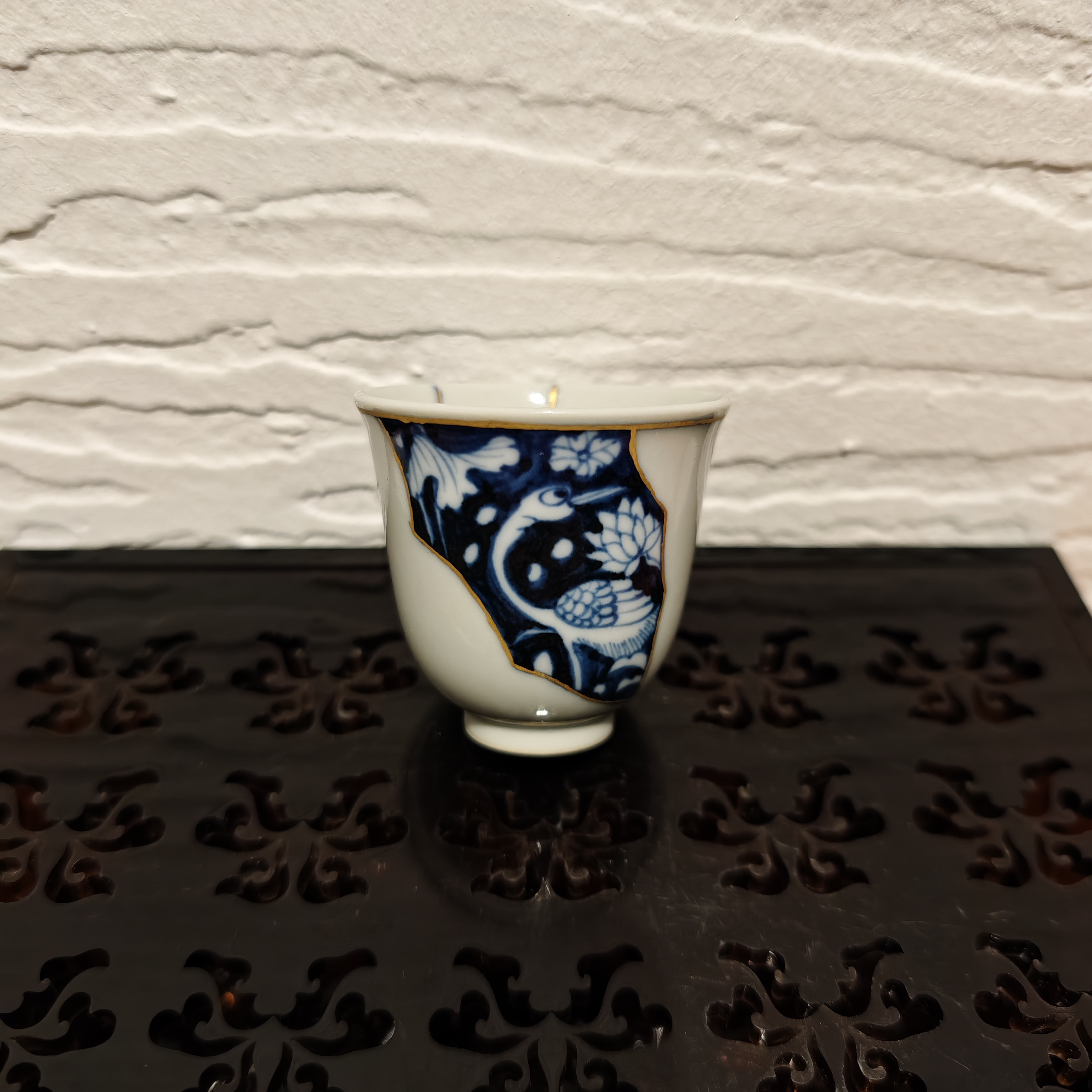 古古景德镇瓷器溯源行元真临古一路莲科小杯 —yzlg429