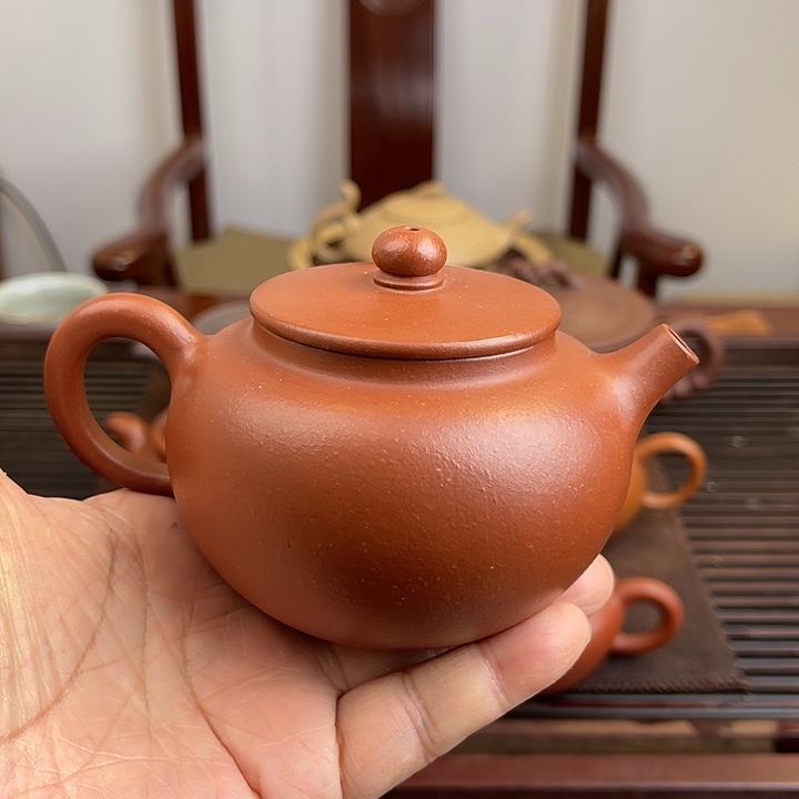 茶壶紫砂柿圆200cc