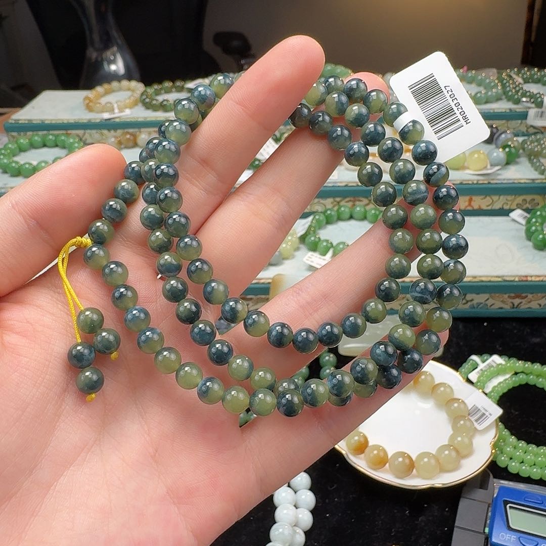 和田玉手串未镶嵌