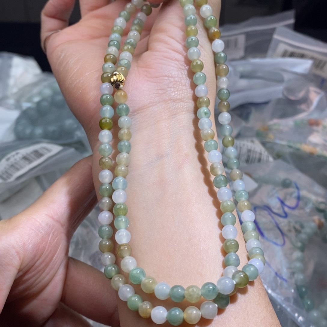 未镶嵌手串翡翠珠链