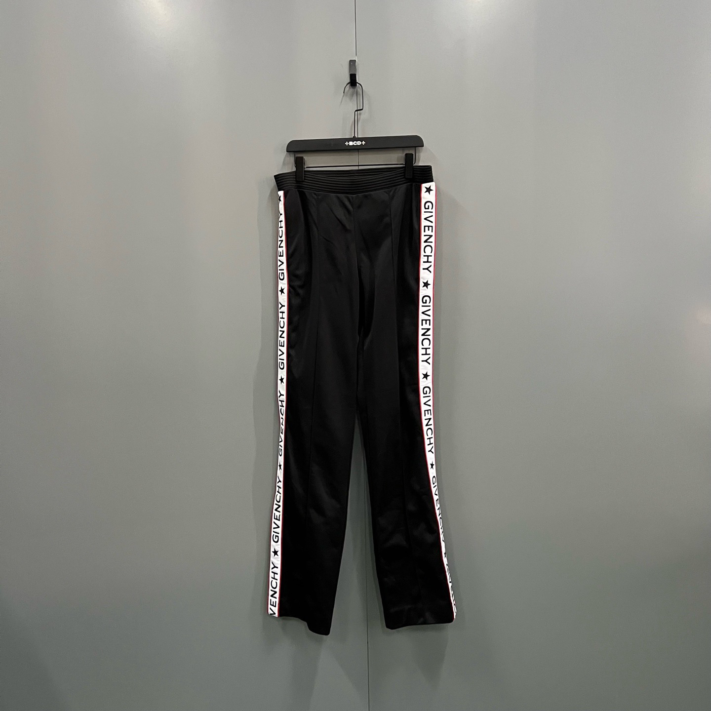 95新 Givenchy/纪梵希 (ll) 侧边串标logo长裤 M码103169