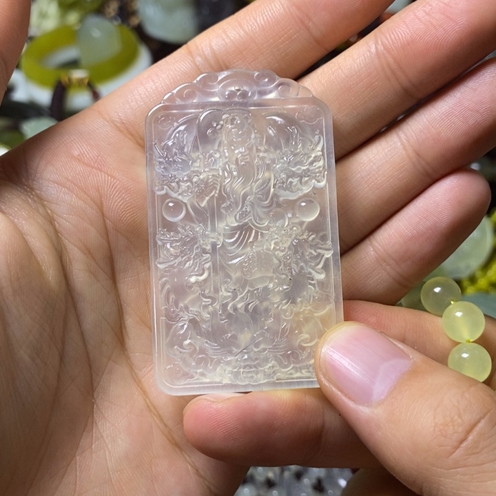 岫玉岫玉颈饰未镶嵌青*痘