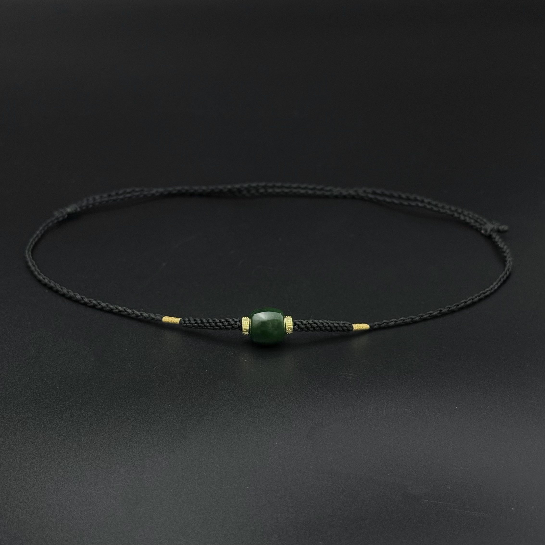 V姐|心选|苔绣|和田玉俄碧玉红皮老型单珠项链 12*11mm-HL3262