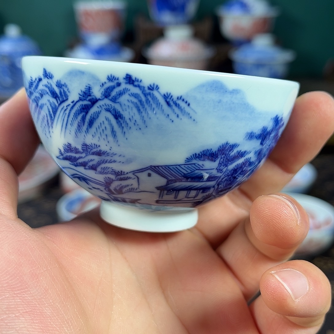 瓷片景德镇手工手绘