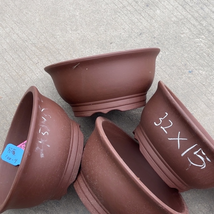 紫砂花盆100-4。