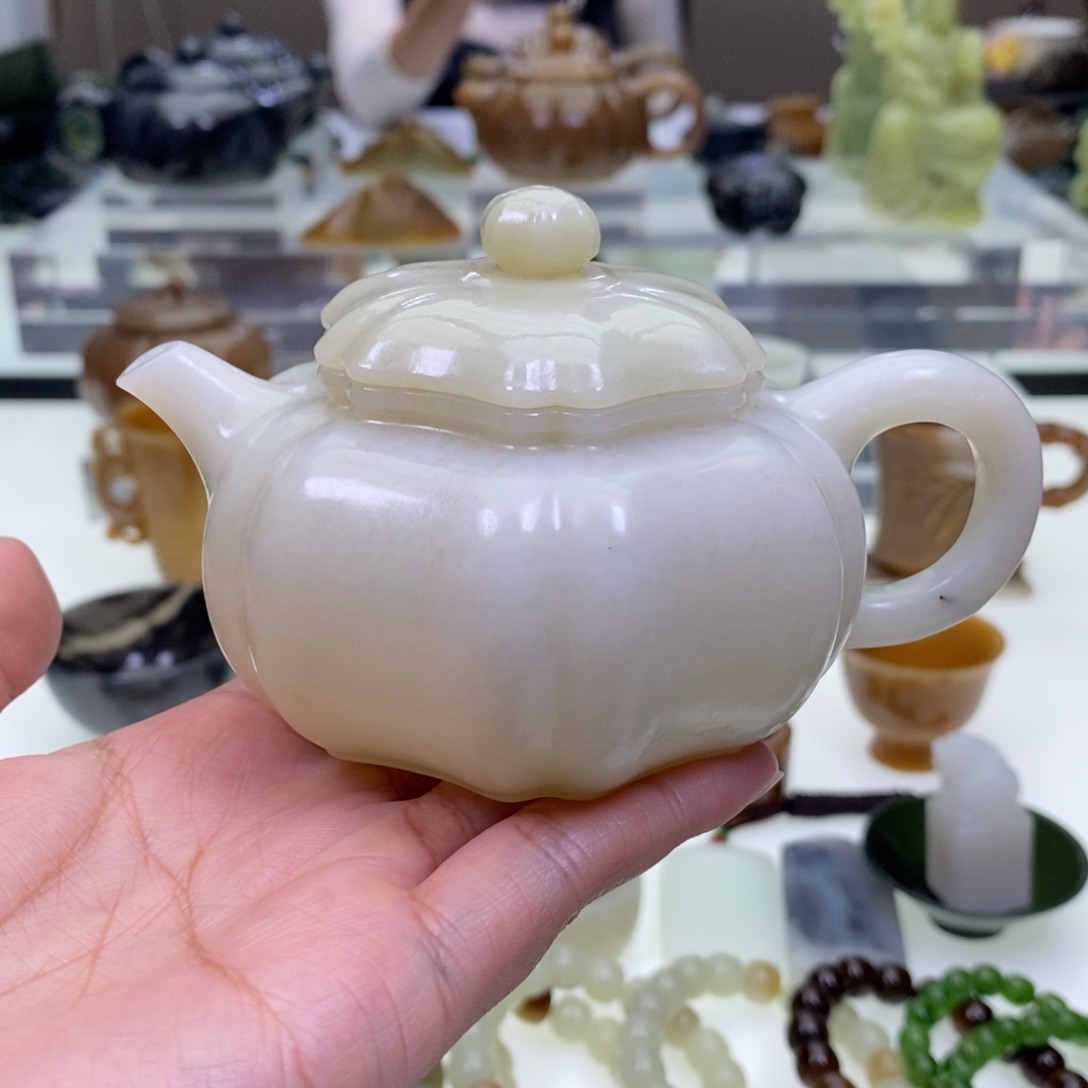 和田玉茶壶未镶嵌1****7