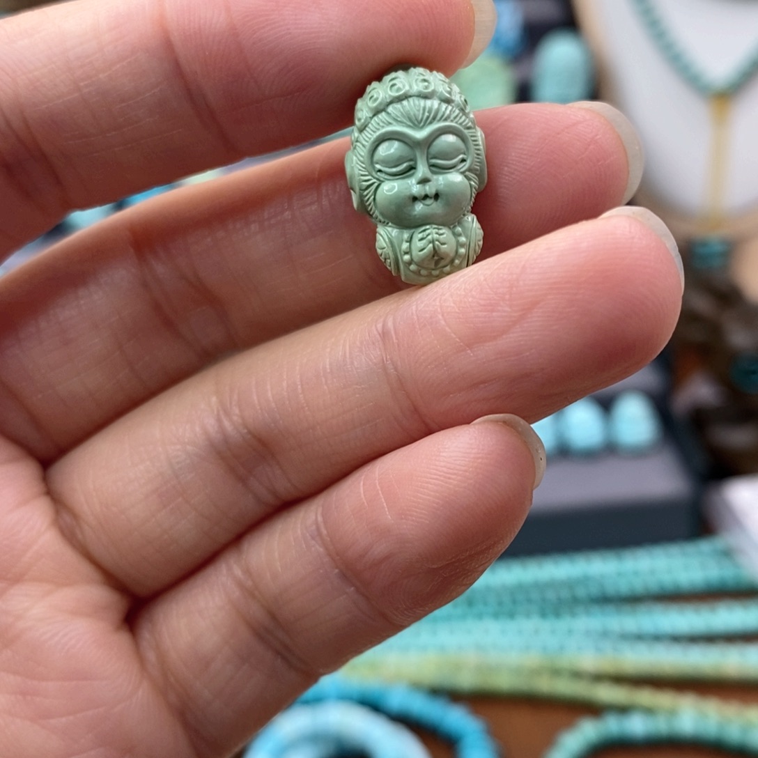 绿松石珠宝奇石未镶嵌