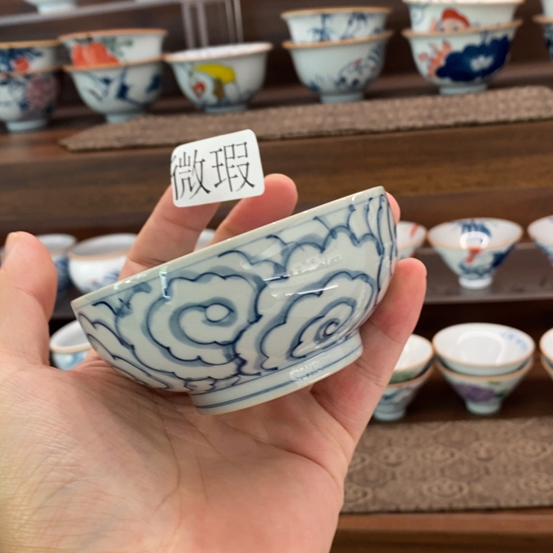 微瑕釉下彩纯手绘
