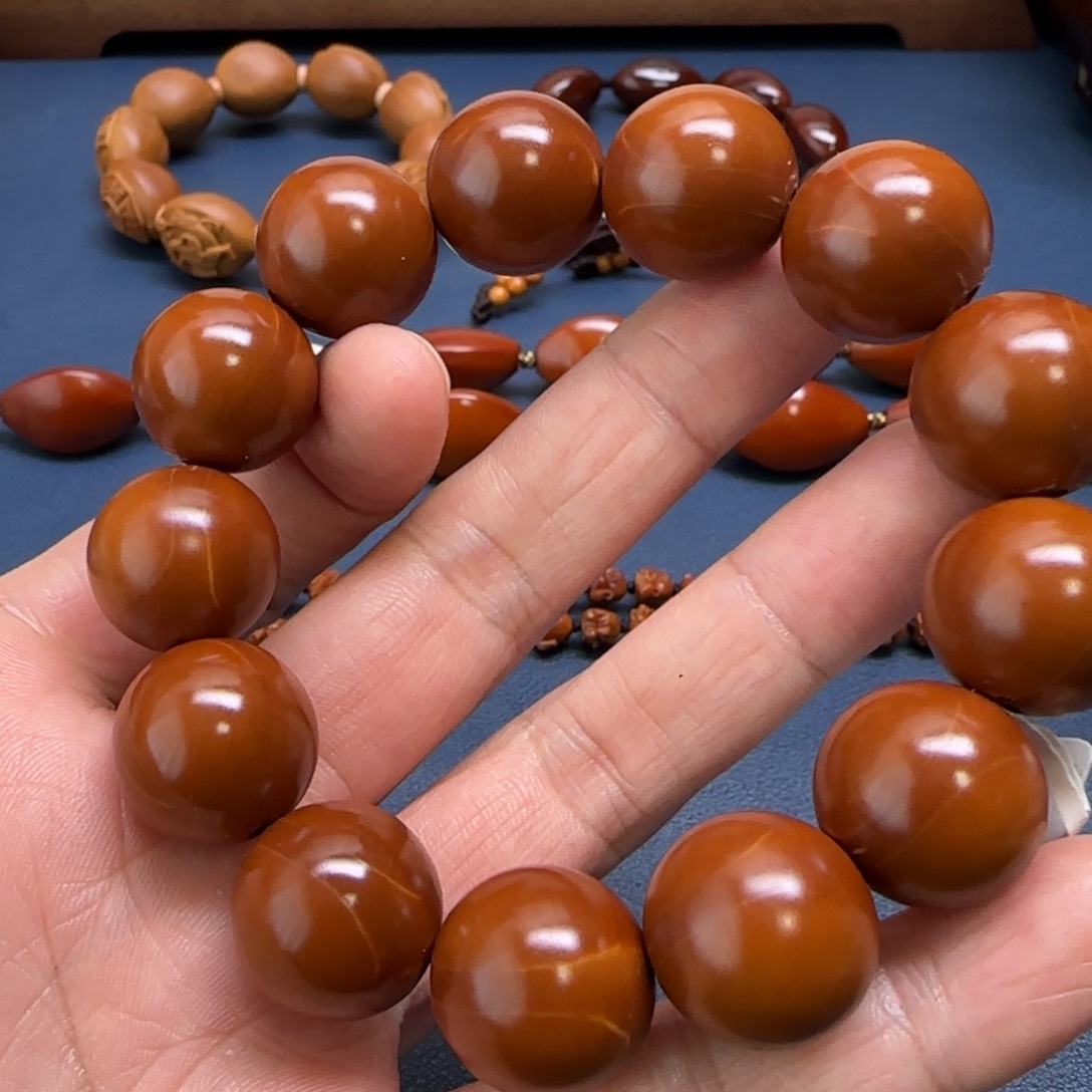 橄榄核手串/手链正圆光珠1.8