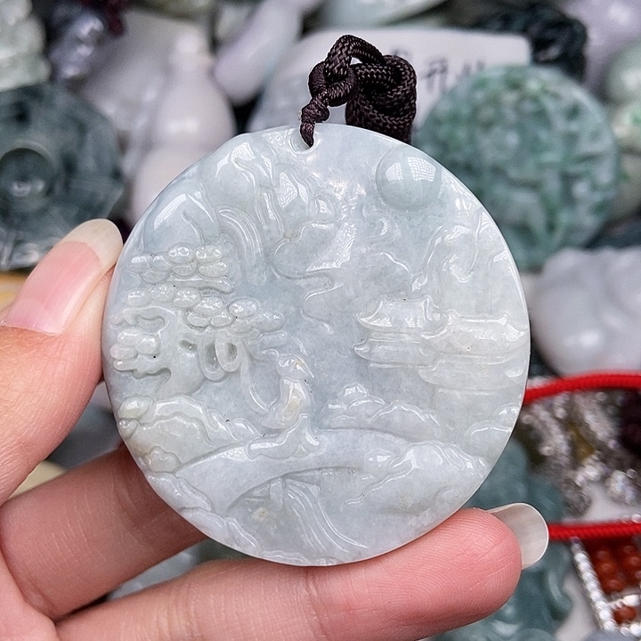 颈饰未镶嵌翡翠翡翠