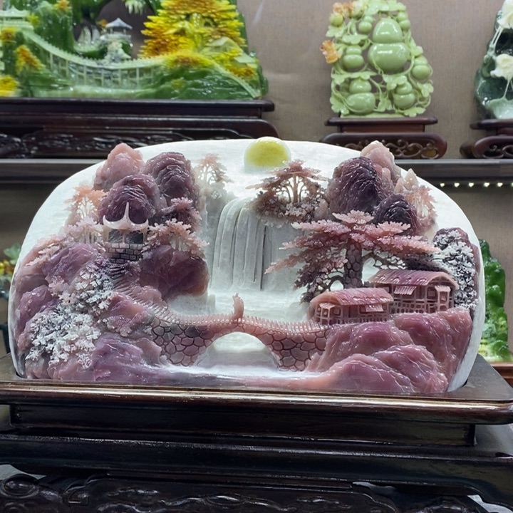 玉木**贸玉石雕刻家居摆件