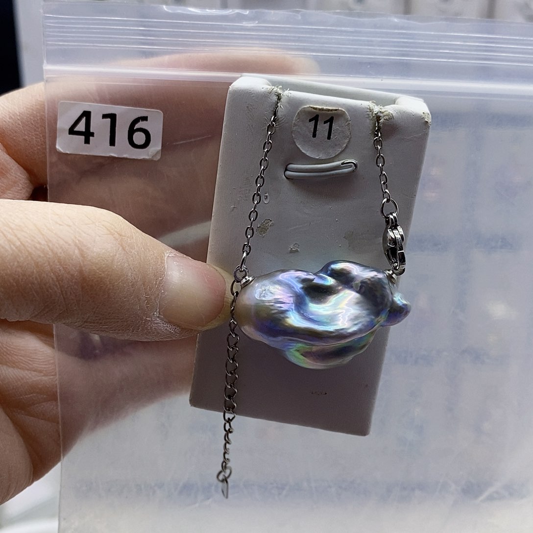 颈饰合金淡水珍珠