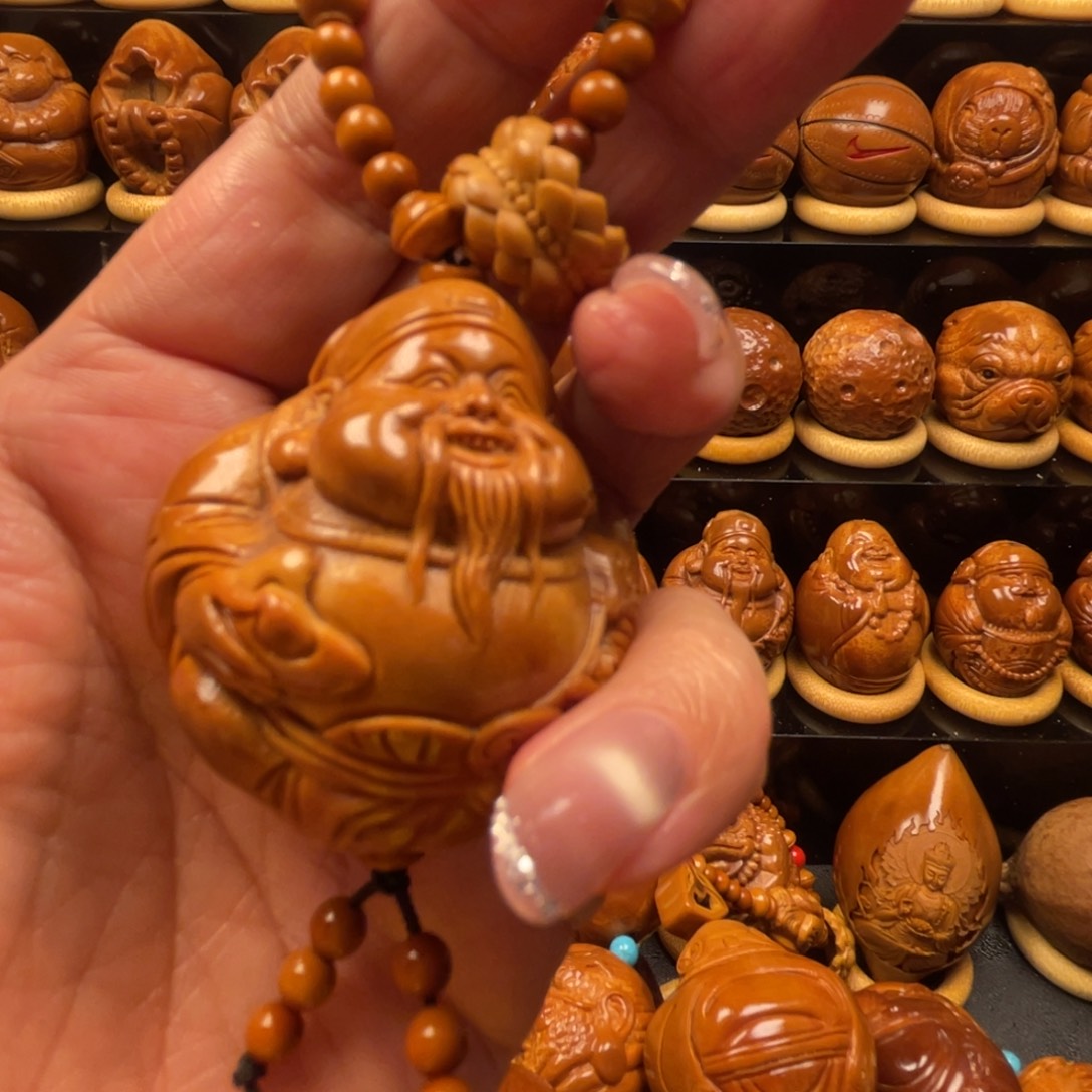 *****橄榄核把件手持手球