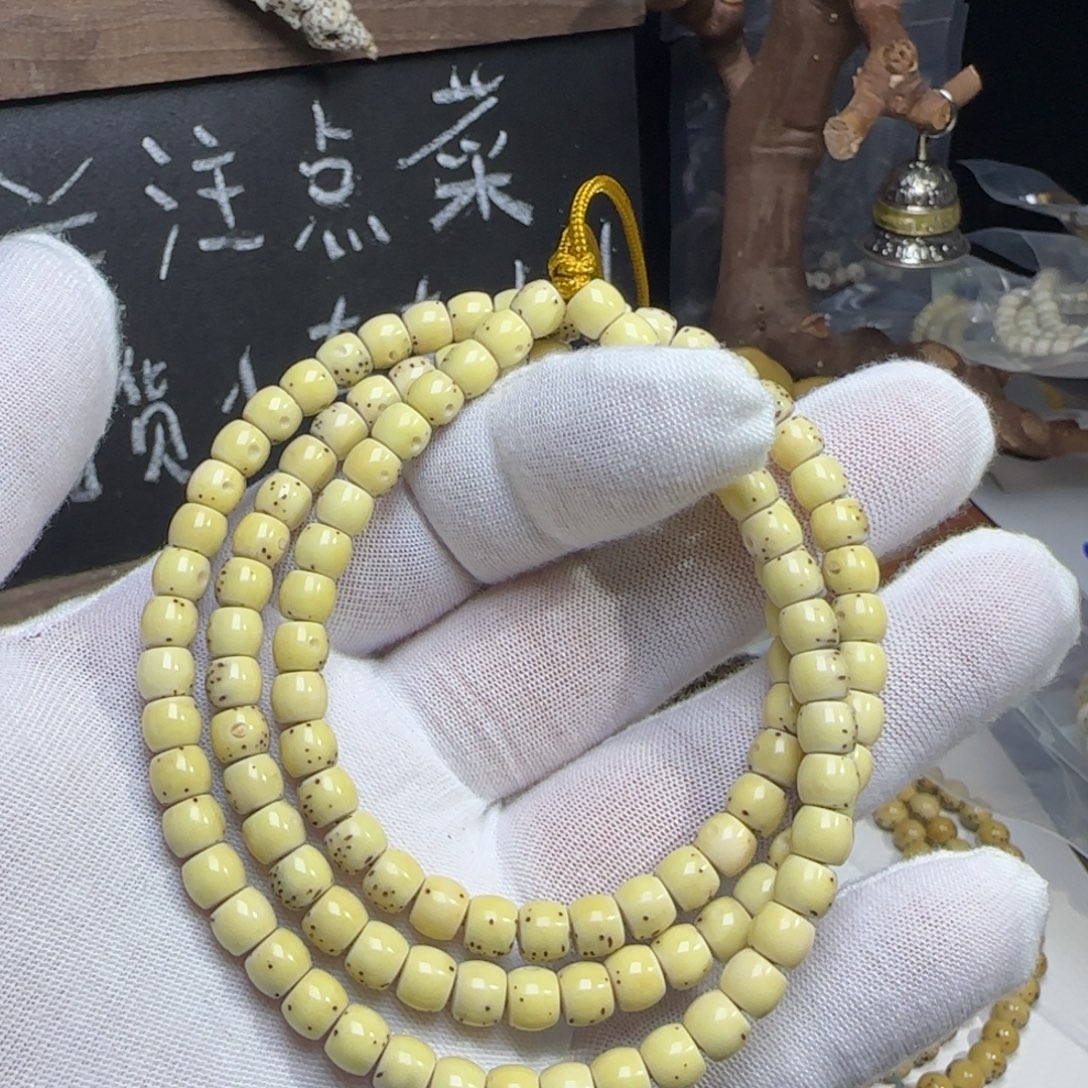 糖***儿手串星月菩提65直切近43留白