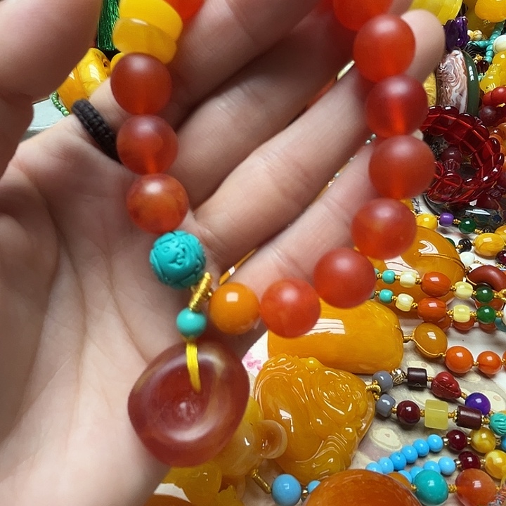 树脂制品330红皮手链