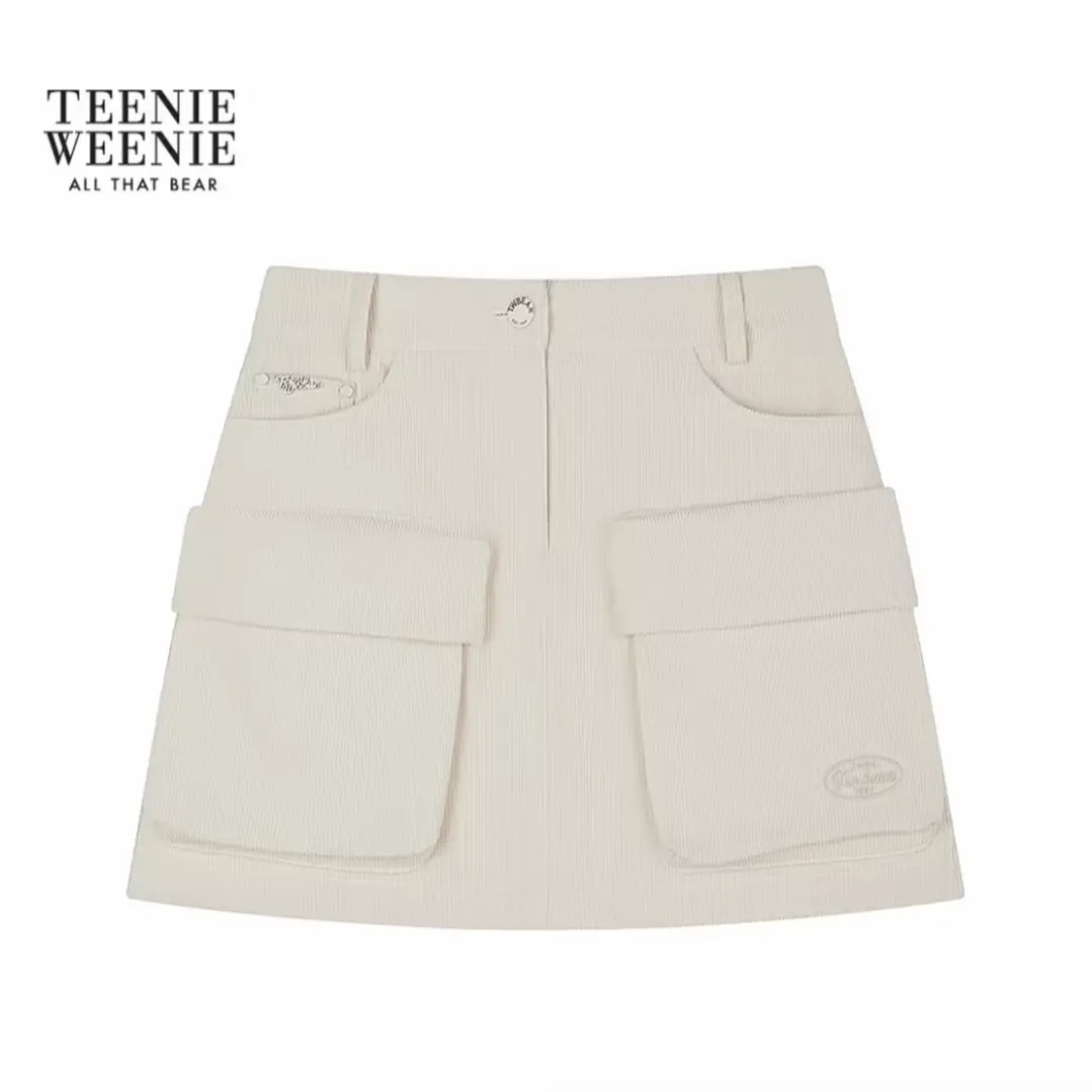 TeenieWeenie小熊半身裙女2025冬季新款女装TTWH254TC2D
