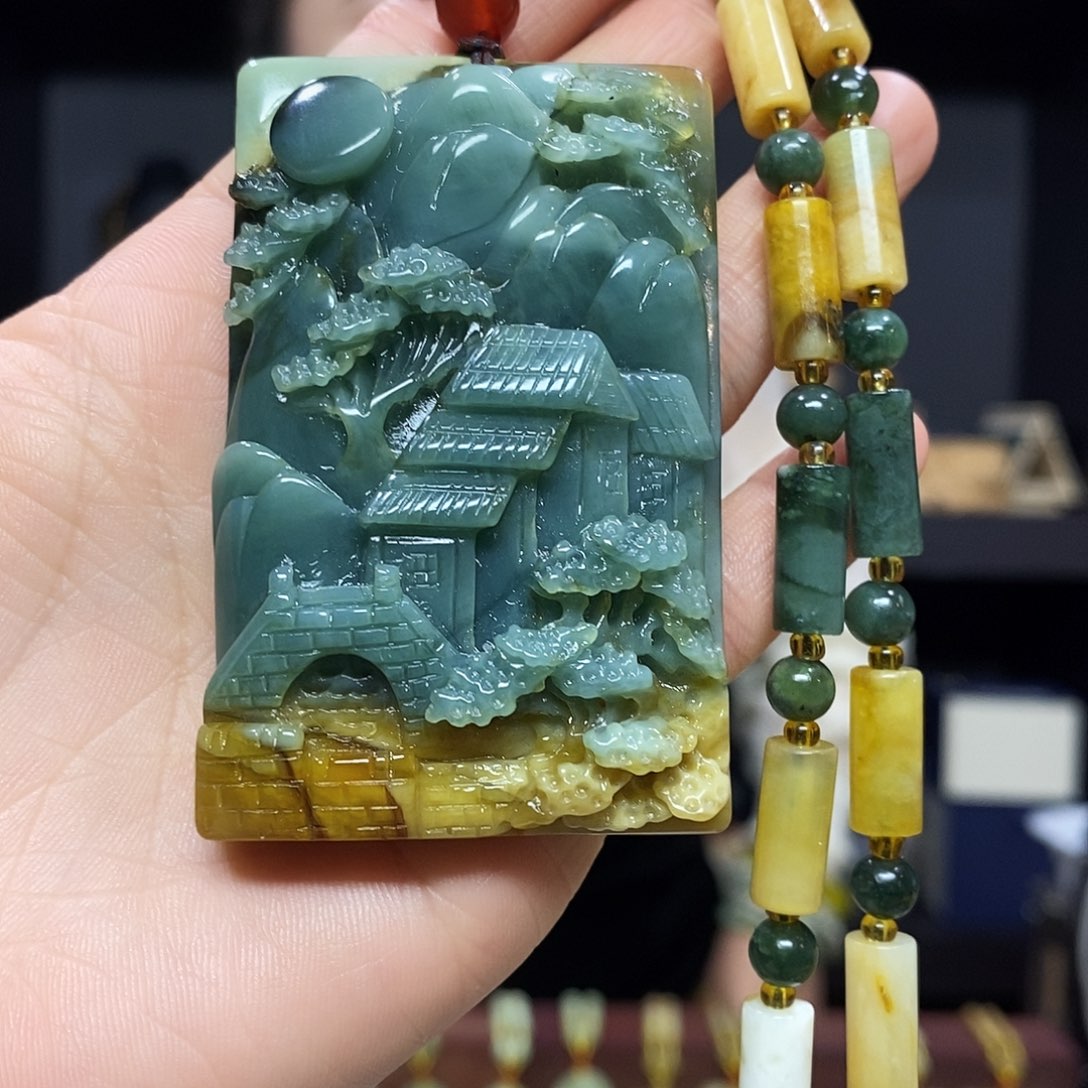 岫玉挂件吊坠未镶嵌