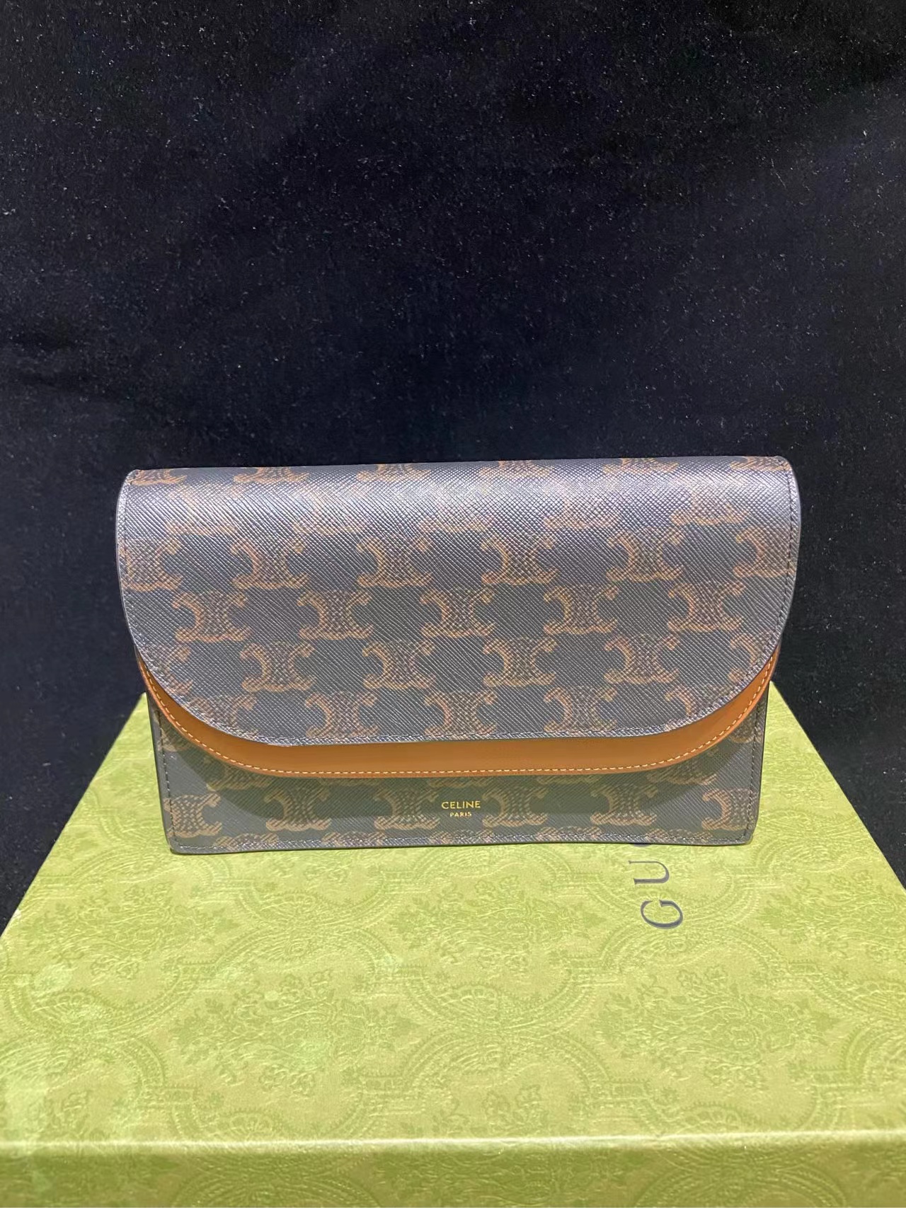 Celine/思琳 斜挎包 老花双盖woc mx7000/2501