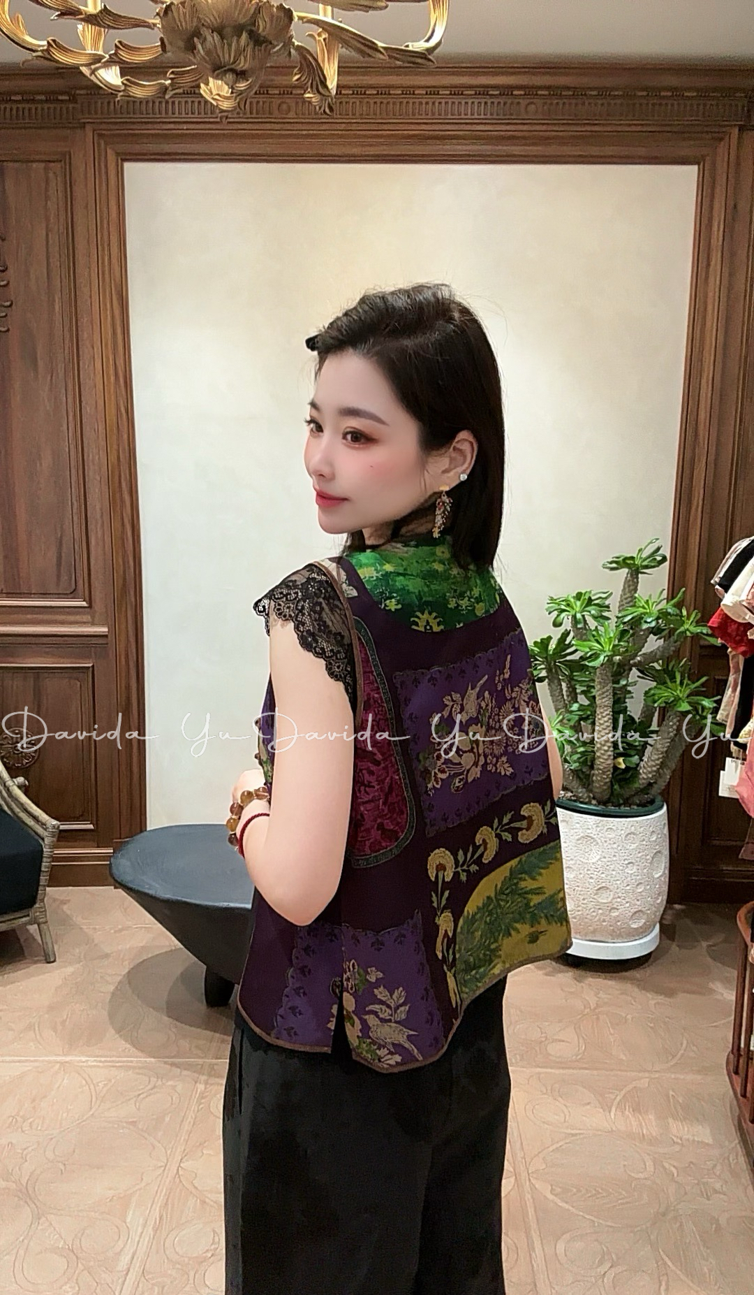 Davida Yu【紫衣】新款马甲 YC0311