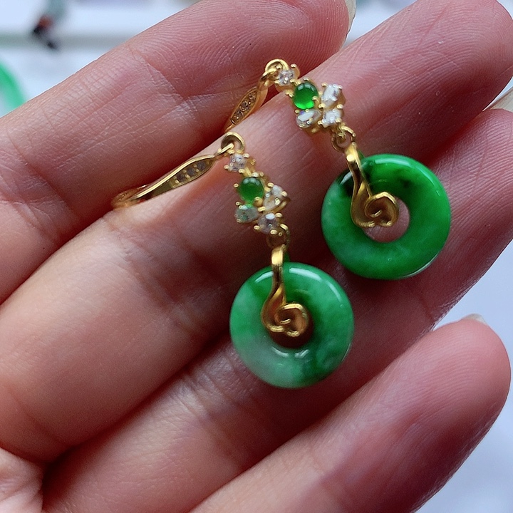 颈饰银S925镶嵌翡翠翡翠