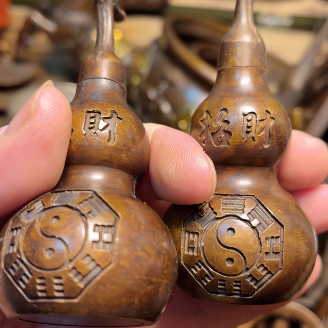 铜器摆件手把件便宜漏