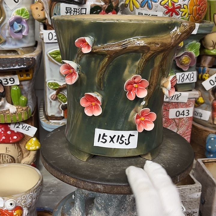 粗陶材质多肉花盆