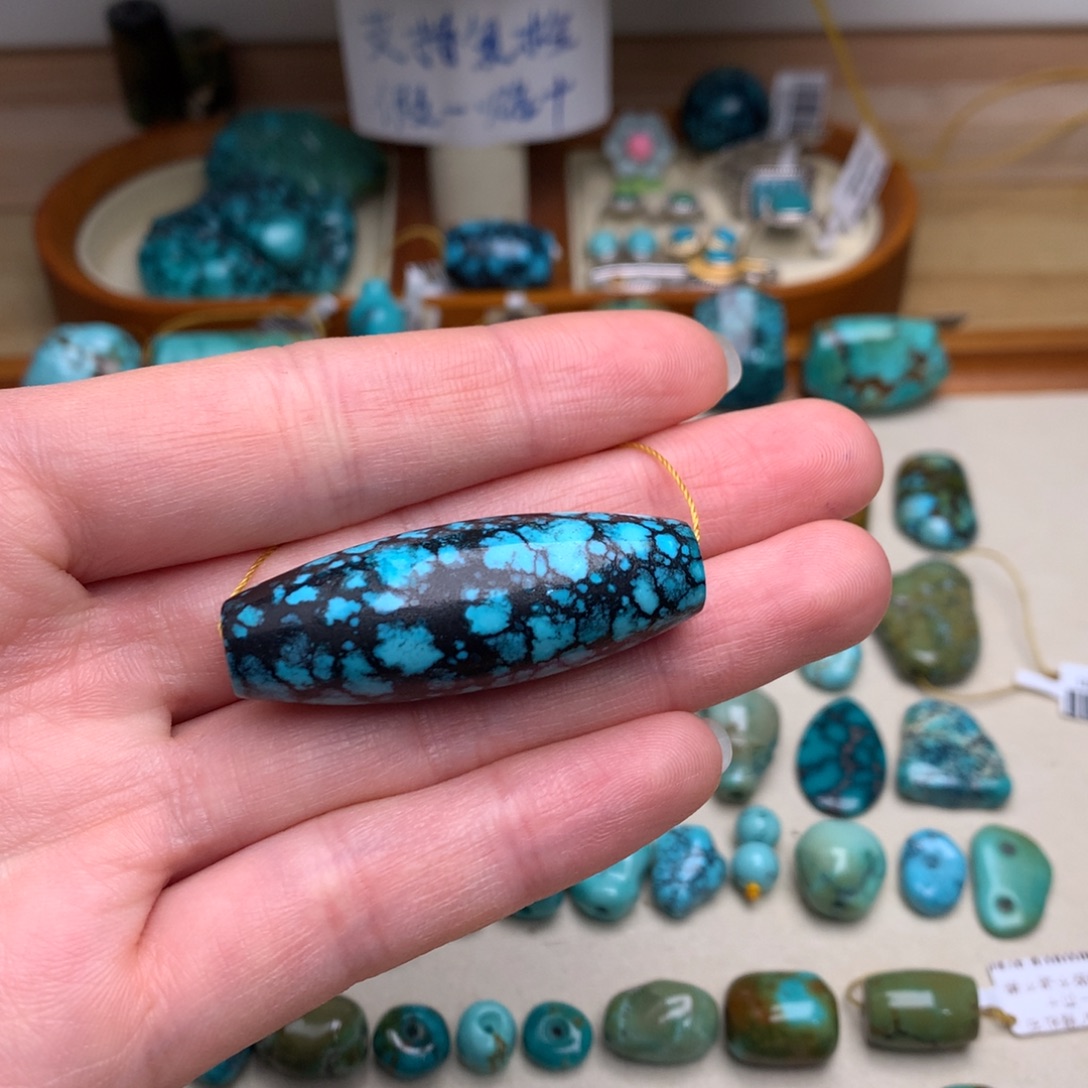 A***g绿松石未镶嵌珠宝奇石