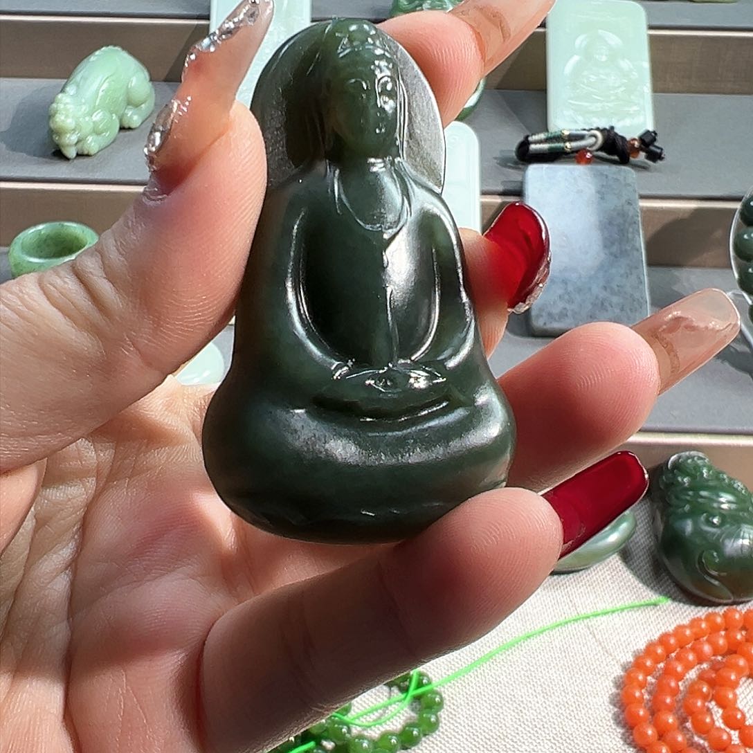 和田玉吊坠(不含链)未镶嵌