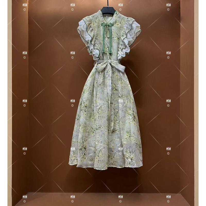 【M】春夏优雅百搭时尚中国风女装连衣裙GS-53168