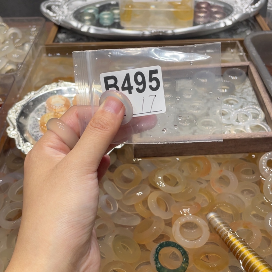玛瑙/玉髓未镶嵌戒指495