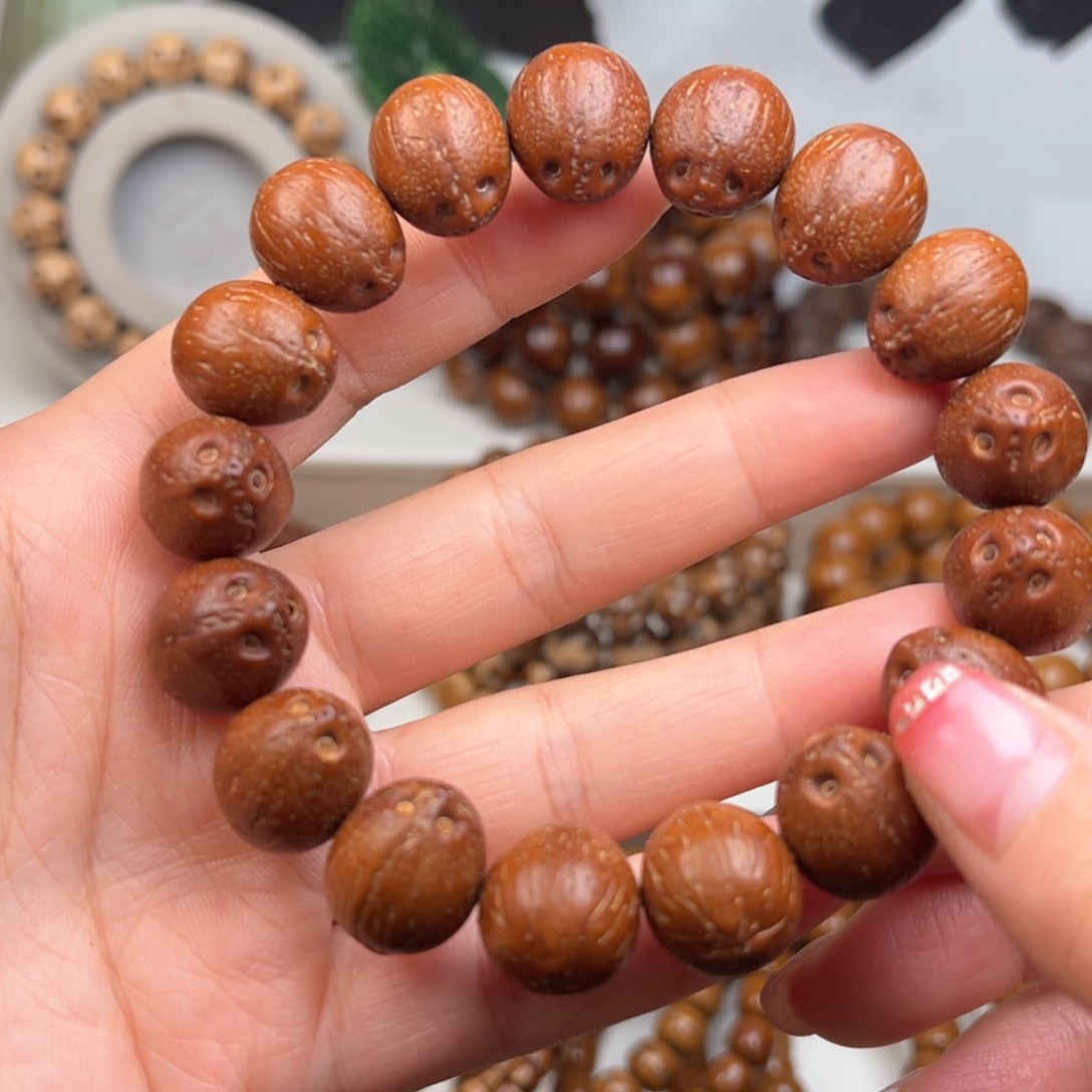 紫金鼠手串自****涂14原皮手串练手款