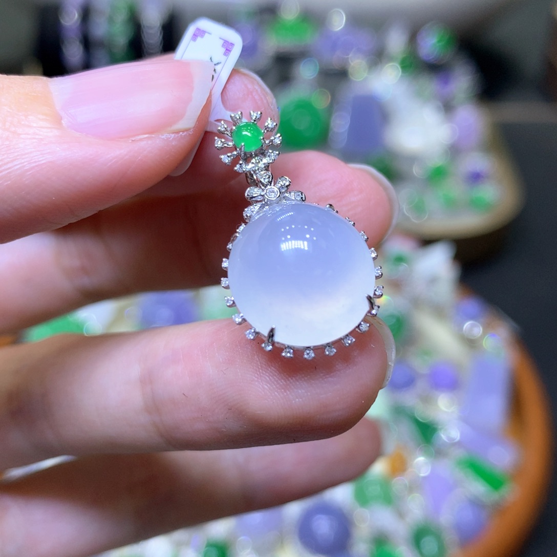 【闪购商品】翡翠颈饰未镶嵌翡翠吊坠项链