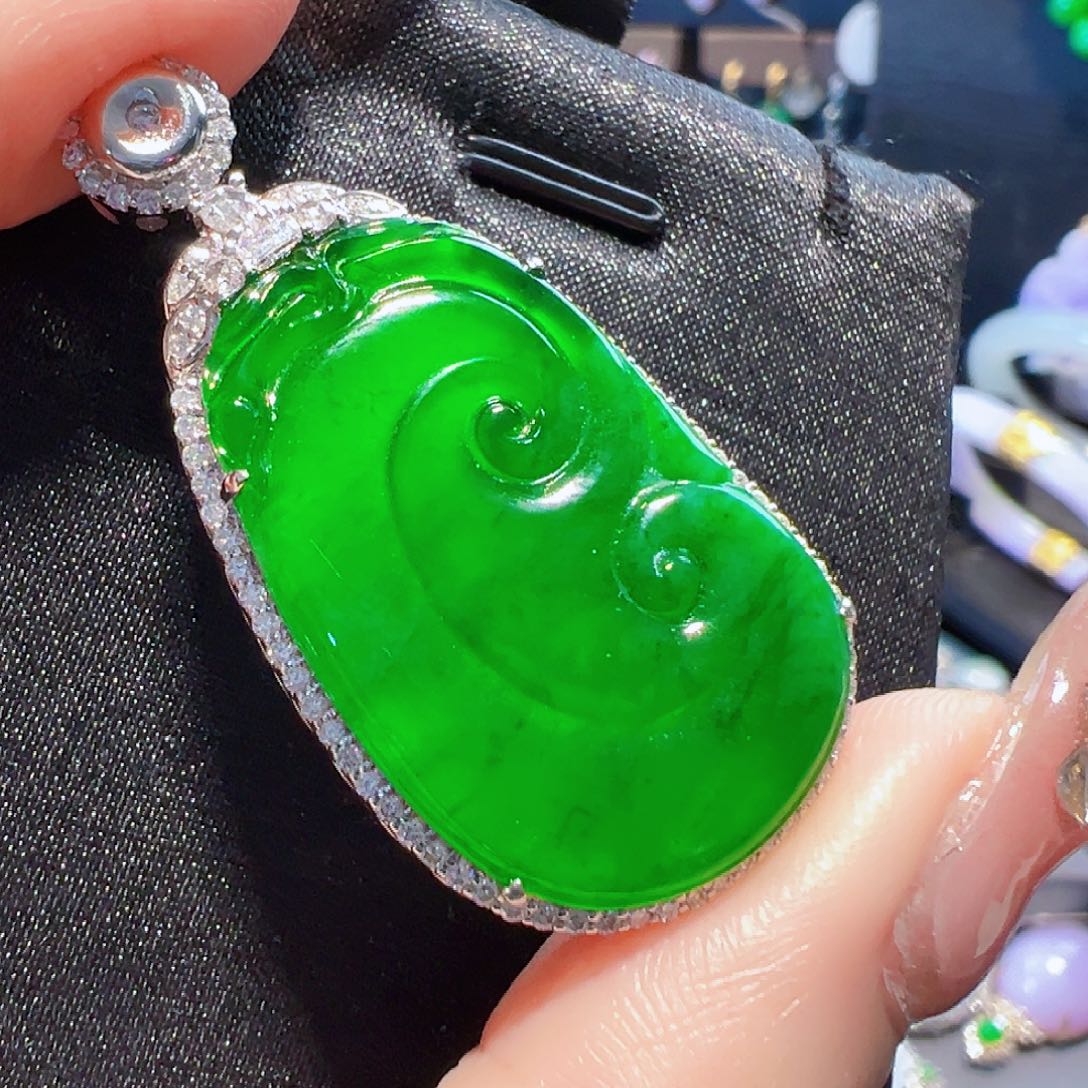 翡翠颈饰18K金镶嵌【福利款】签收后24小时鉴赏期