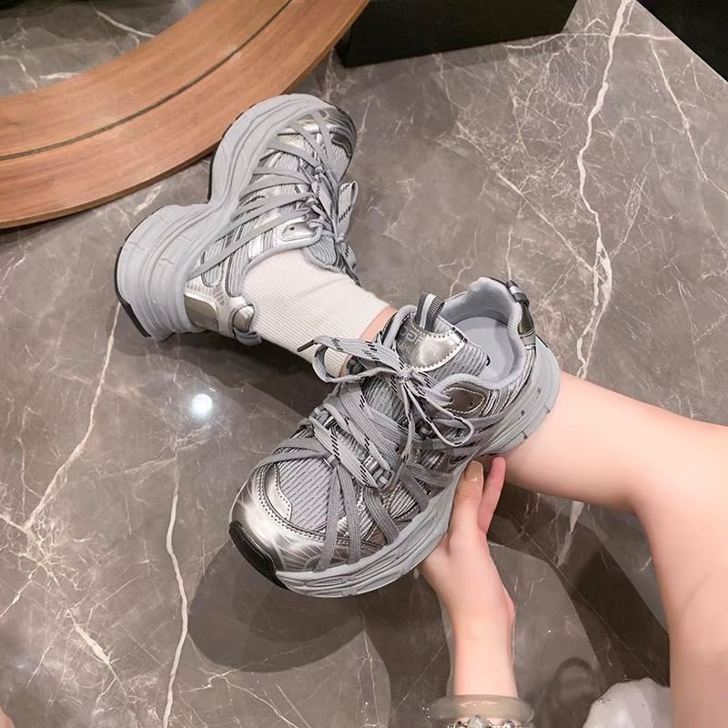 新款时尚韩版厚底老爹鞋8053