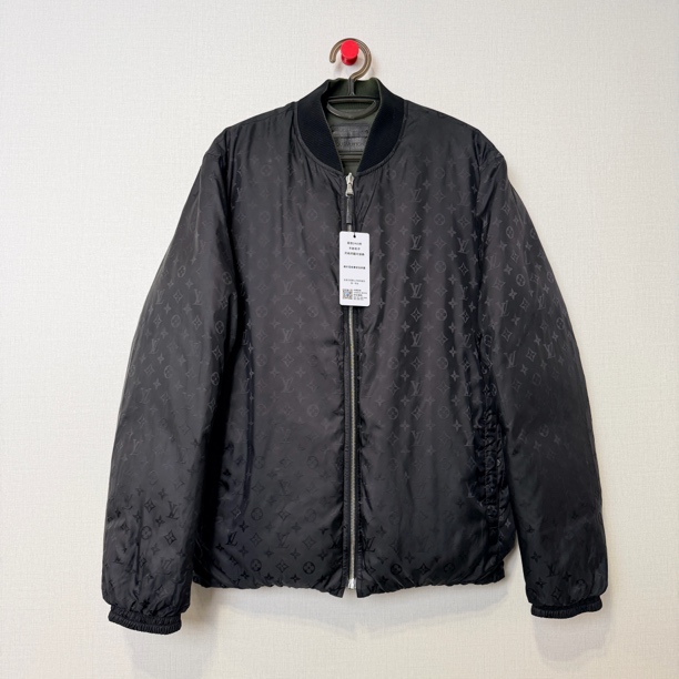 99新 LouisVuitton/路易威登 满印双面穿羽绒服/48/编号11995