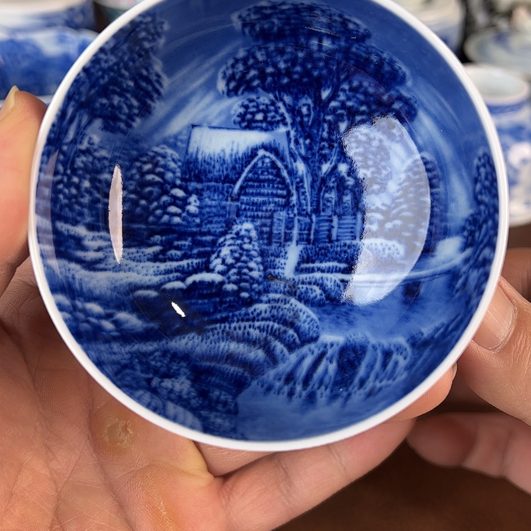 瓷片景德镇全手工手绘陶瓷