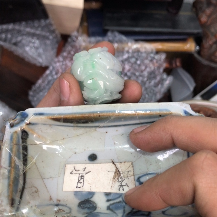 陶瓷孤品单件车里拍