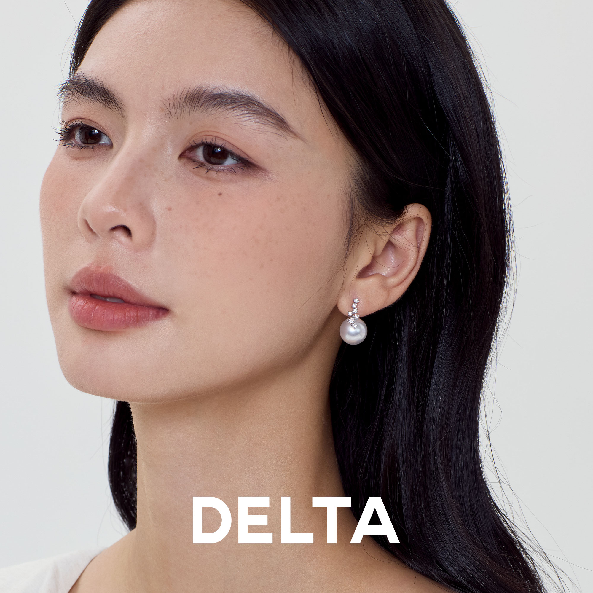 DELTA 925银仿珍珠耳饰 高级感设计耳钉简约个性ins通勤轻奢耳环