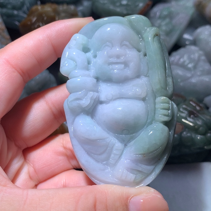 翡翠未镶嵌颈饰保真天然A货翡翠