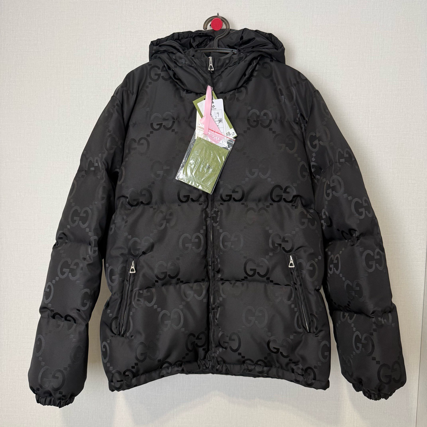 未使用 GUCCI/古驰 暗纹满印羽绒服 52/12169