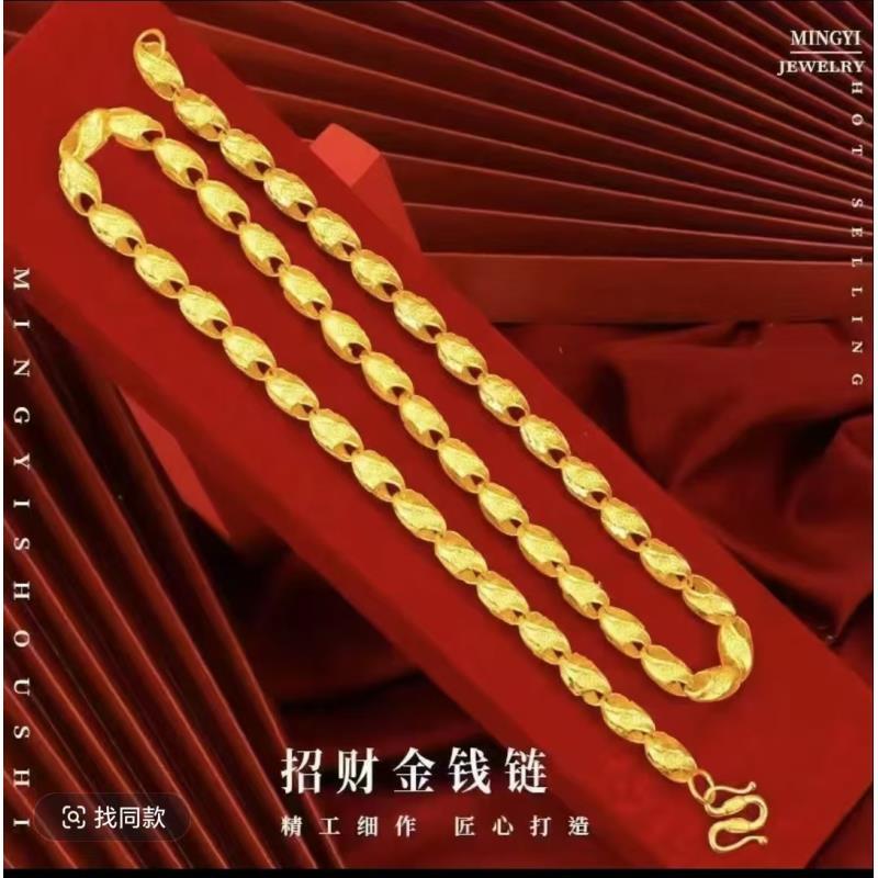 合金项链 (麦穗项链）新款男款时尚潮流气质精工款