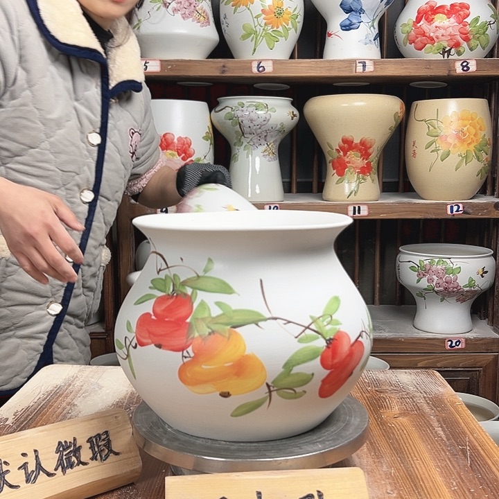 摆件钱袋子四字新款陶瓷陶瓷