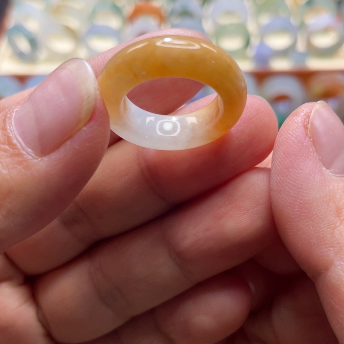 【闪购商品】翡翠戒指未镶嵌天然翡翠11圈