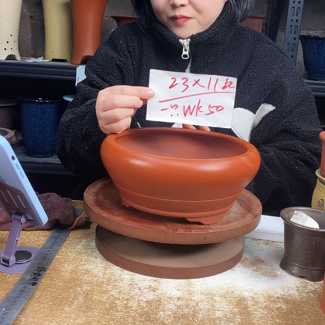 紫砂紫砂花盆一只WK50