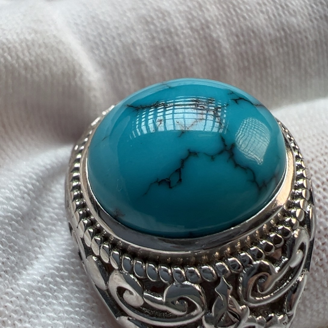 绿松石银S925镶嵌配饰