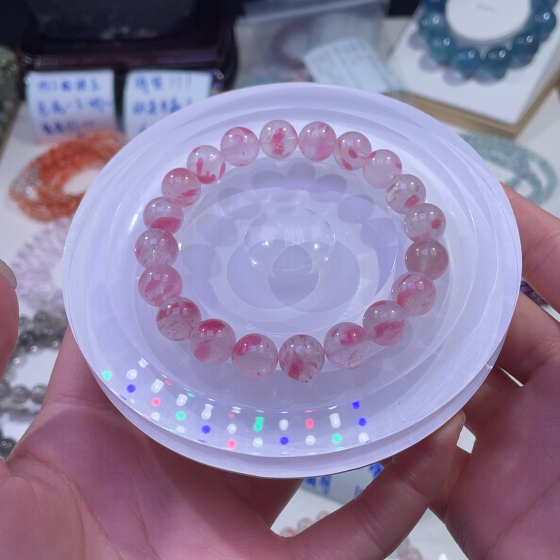 未镶嵌手链水晶满花瓣大花瓣樱花雨10mm