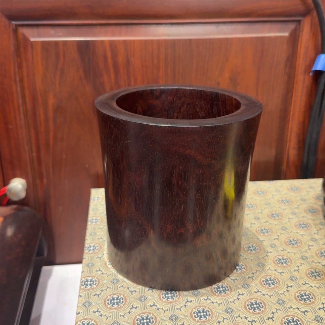 琦***木印度小叶紫檀檀香紫檀笔筒