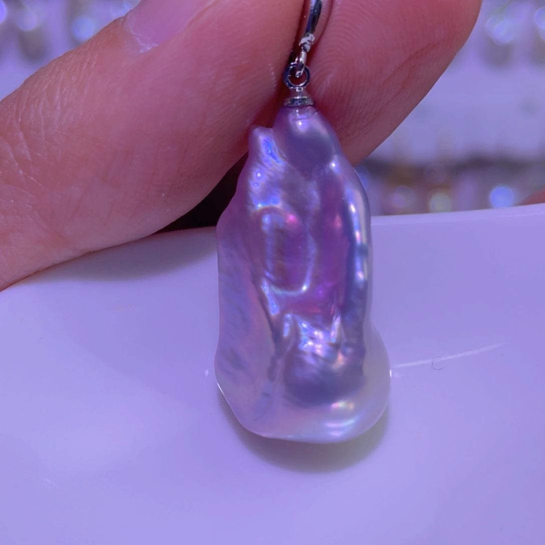 天然淡水珍珠吊坠未镶嵌淡水珍珠