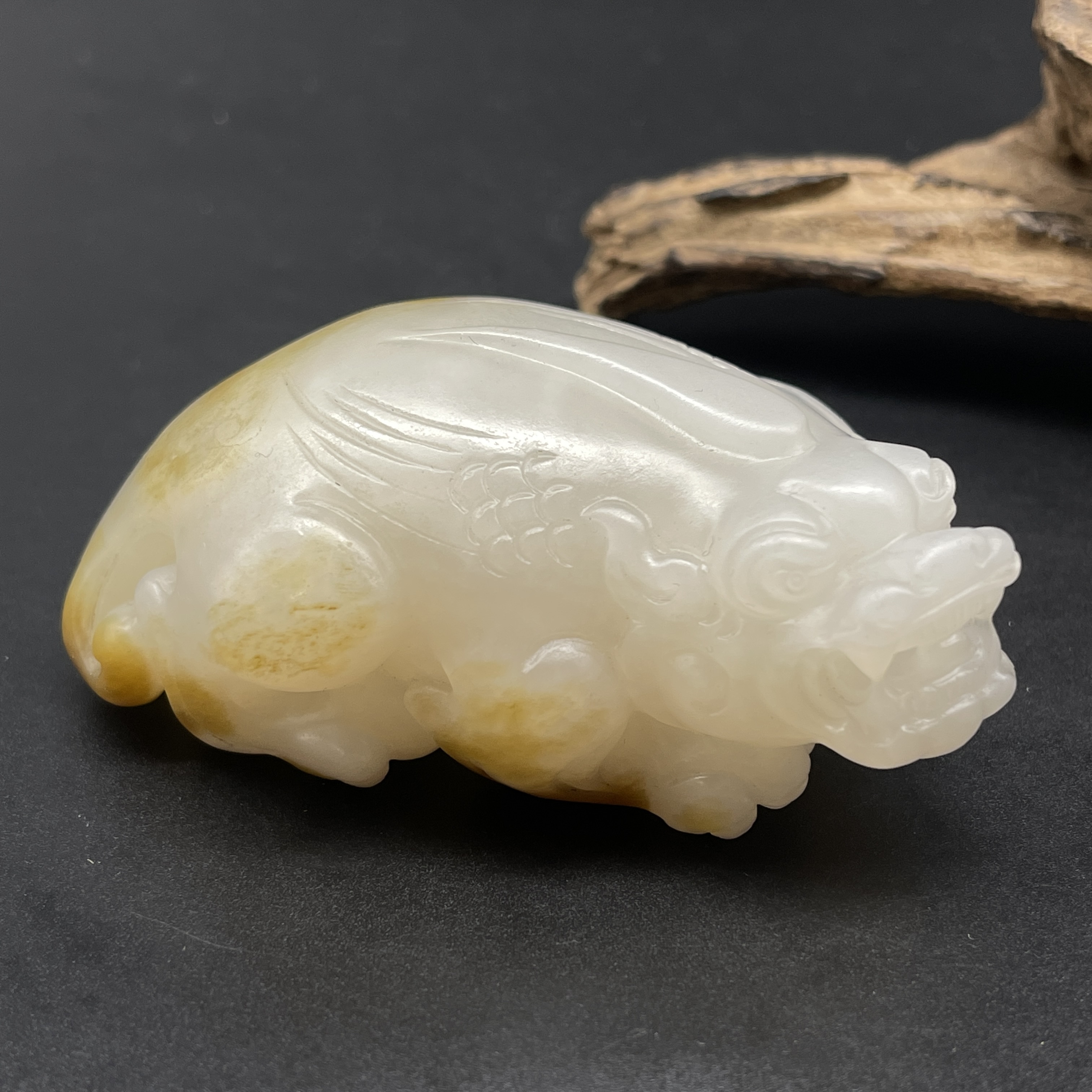 《清代》 和田玉貔貅   山东文物商店泰运 ZZXCEH610953